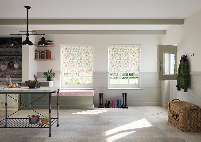 Retro Floral, Orchid Pink - Twist&Fit Roller Blind - Image 8